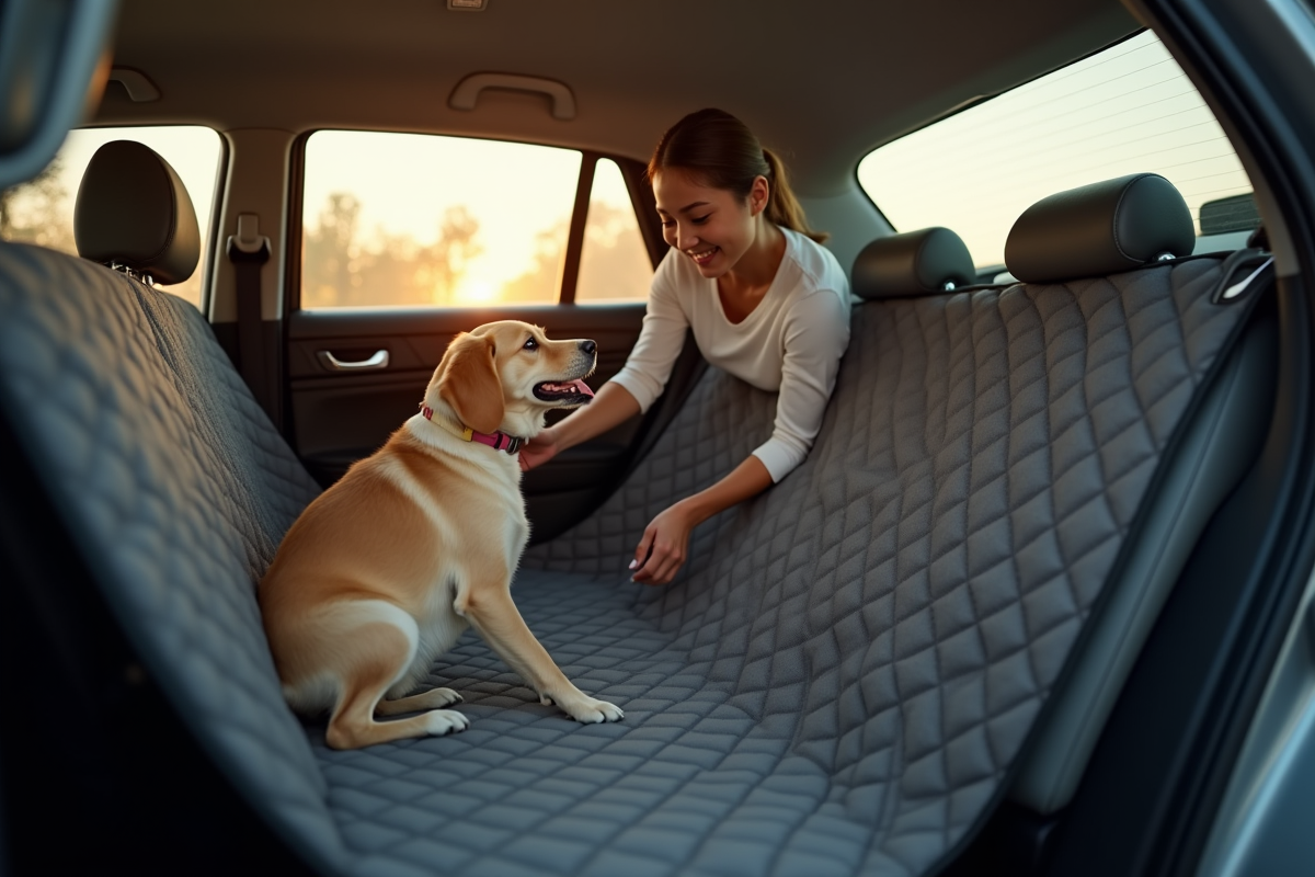 chien voiture