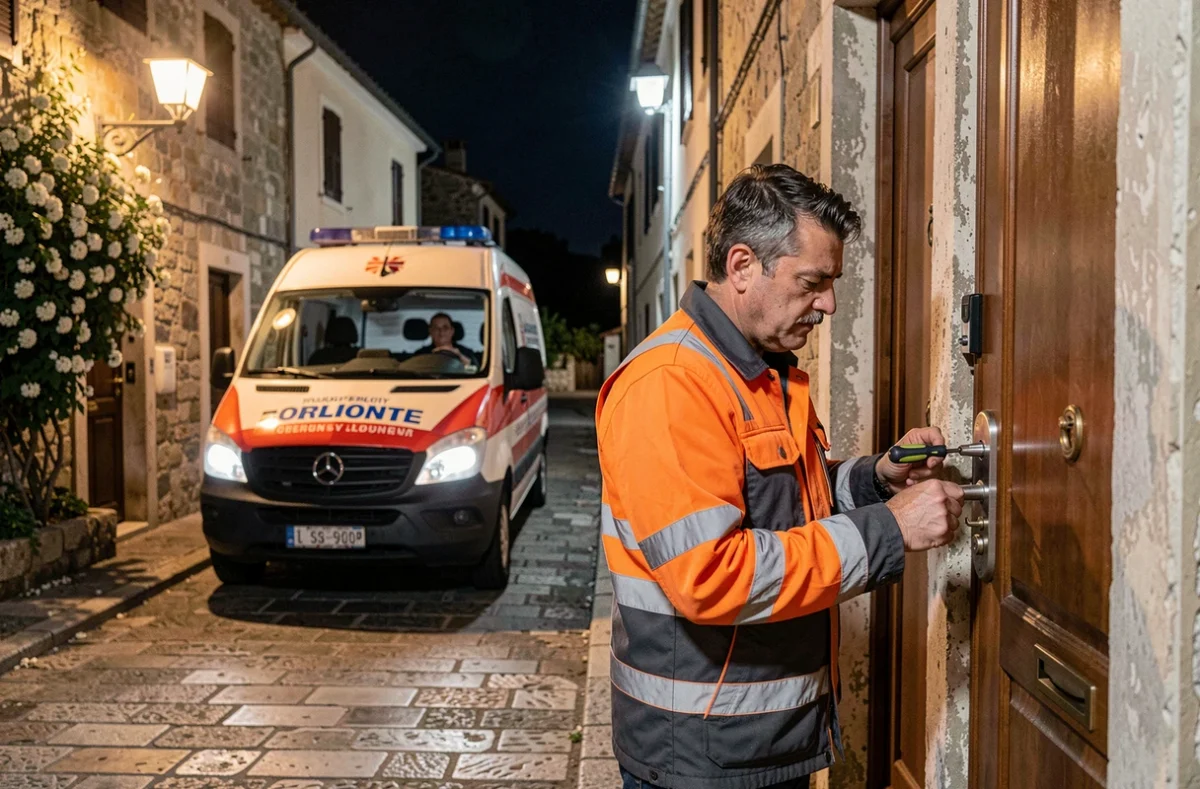 Serrurier d'urgence d'Isula Dépannage intervenant de nuit sur une porte fermée en Corse